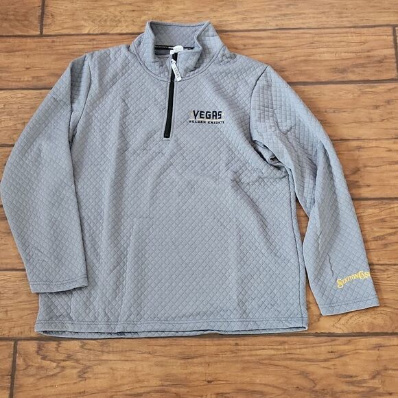 New in bag, quilted Vegas Golden Knights pullover jacket adult XL - Picture 2 of 7